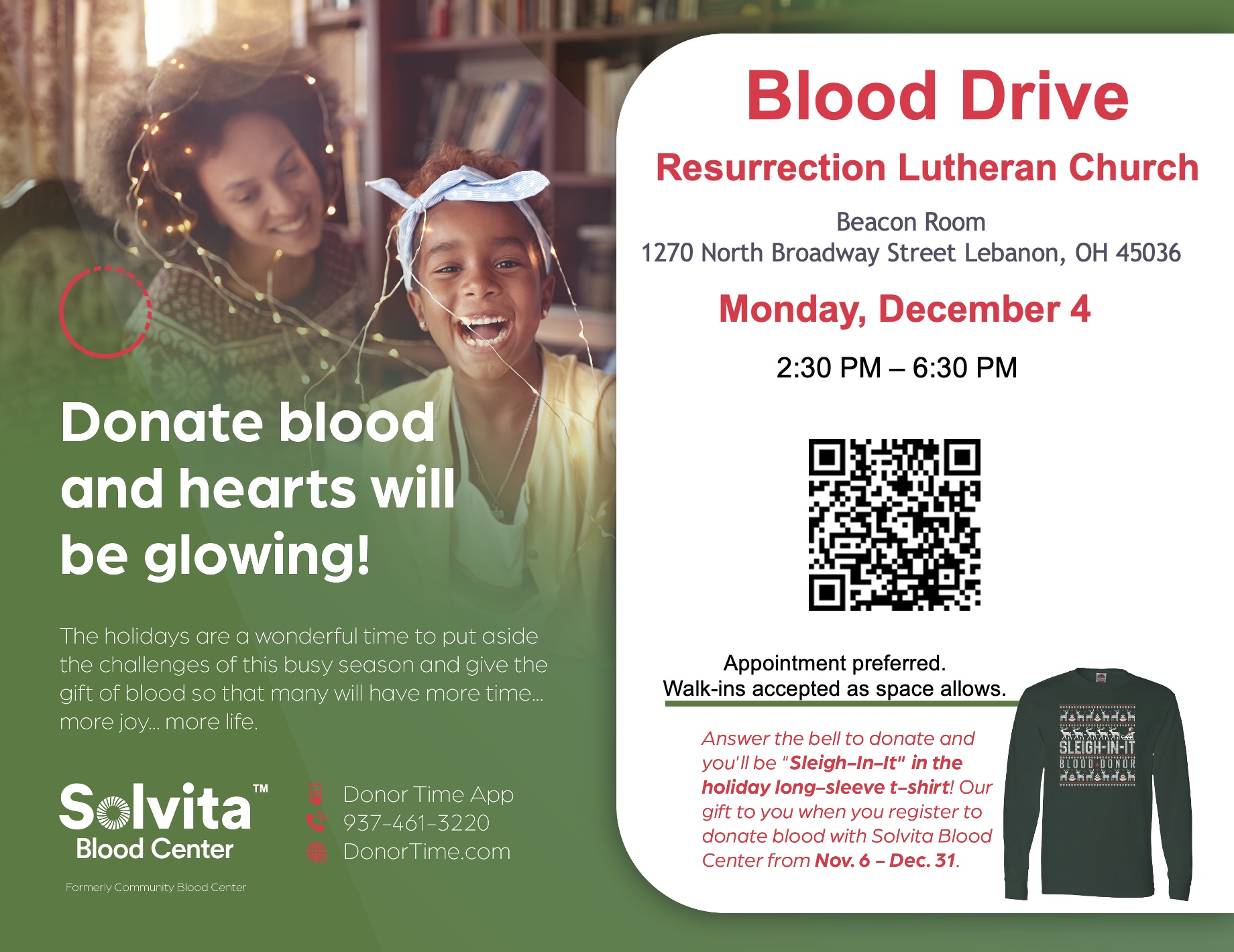 Blood Drive! Dec 4, 2023